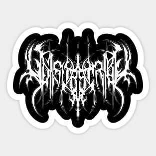 UNSUBSCRIBE - Death Metal Logo Sticker